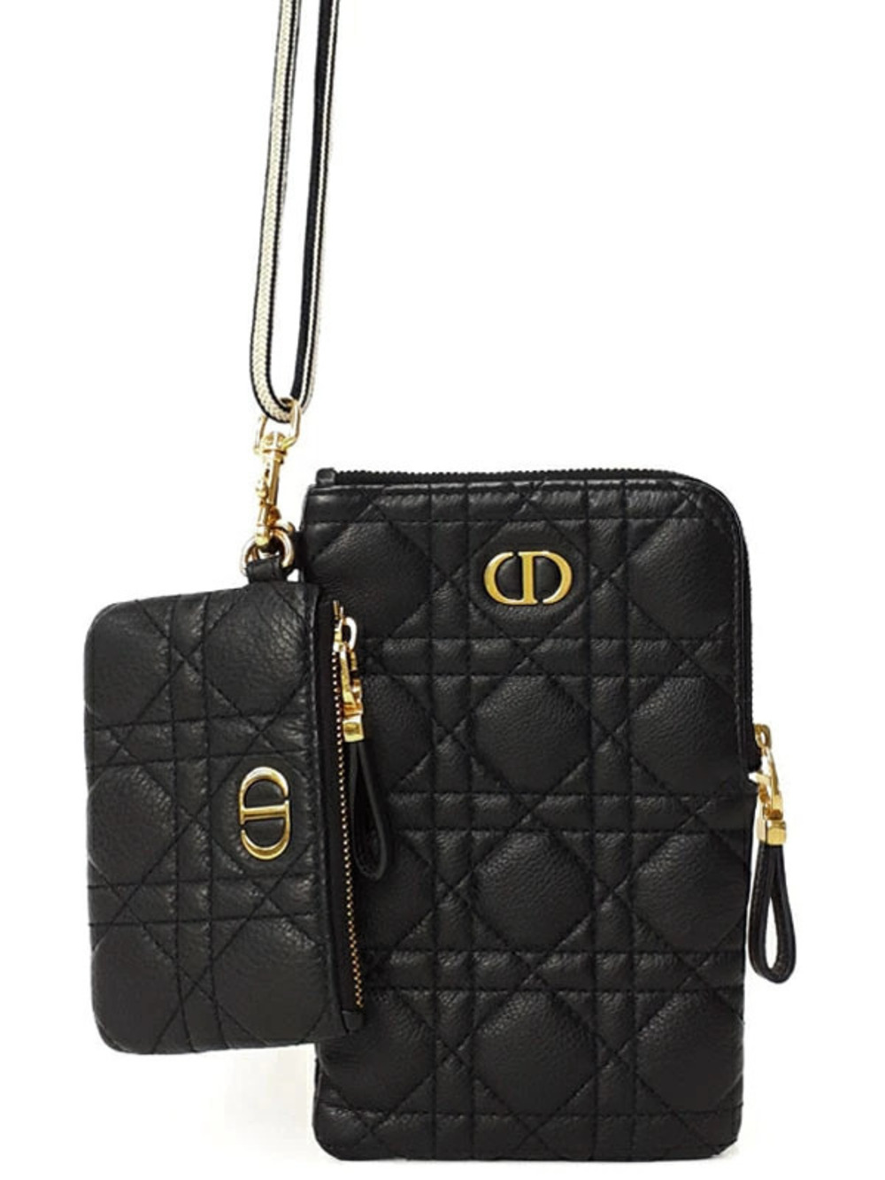 Christian Dior Caro Multifunction Pouch Clutch Shoulder